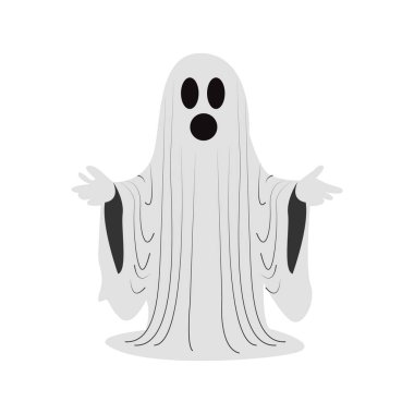Hayalet beyaz üzerine karalama