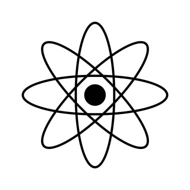 Atom kutsal kişilerin resmi üstünde beyaz