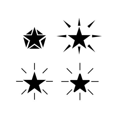 Beyaz arka plan üzerinde yıldız