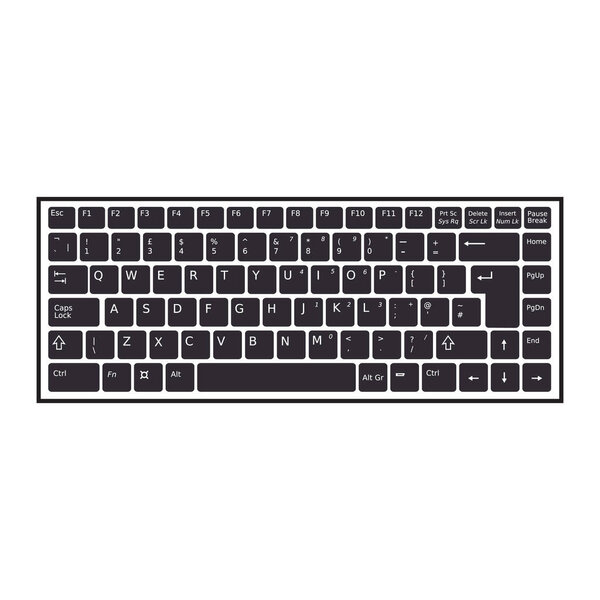 иконки клавиатуры на белом