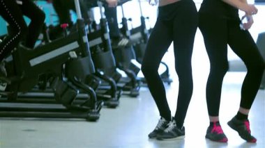 Hareketli bir spor salonunda, iki kız aynı neşeli kahkahayı paylaşıyor. Arkadaşlıkları, yakın çevredeki sabit bisikletlerin üzerinde pedal çeviren arkadaşlar gibi parlıyor. Bu canlı sahne, arkadaşlığın ve zindeliğin özünü yakalıyor, enerjiyi ve neşeyi gözler önüne seriyor.