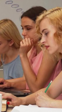 Canlı bir sahnede, meslektaşları beyin fırtınası yaparken göz kamaştırıcı bir kız öğrencinin notlarını özenle not almasıyla çeşitli öğrencilerin işbirliğine daldığı bir grup gösteriliyor. Bu enerjik atmosfer kararlılık ve yaratıcılık yayıyor.