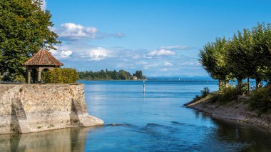 Güzel Constance Gölü Konstanz Gölü kıyısında tatil