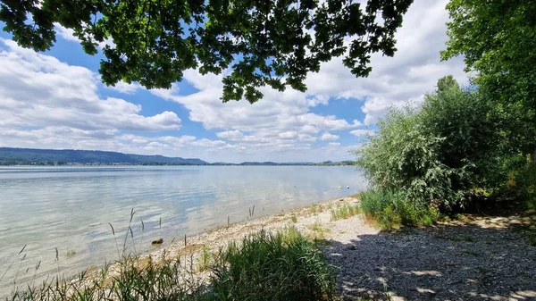 Sommerurlaub Schönen Bodensee Mit Blauem Himmel Und Sonnenschein — Stockfoto