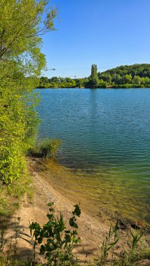 Dresden yazında Leuben çakıl ocağı