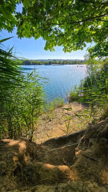 Dresden yazında Leuben çakıl ocağı