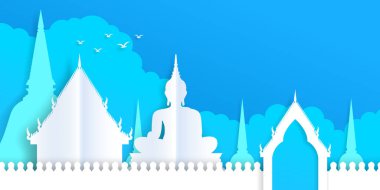 Tayland tapınağı kağıt kesme sanatı, Tayland tarihi çizimleri.