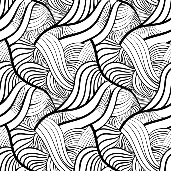 Motif Vectoriel Sans Couture Avec Lignes Abstraites Géométrie Créative Couleurs — Image vectorielle