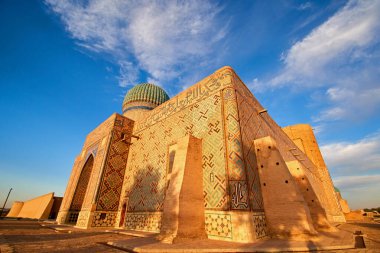 Khoja Ahmed Yasawi 'nin mozolesi. UNESCO Dünya Mirası Alanı, Türkistan, Kazakistan