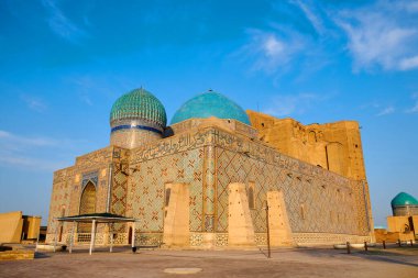 Khoja Ahmed Yasawi 'nin mozolesi. UNESCO Dünya Mirası Alanı, Türkistan, Kazakistan