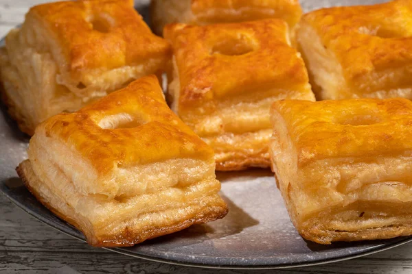 Mielitos Hojadres Astorga Puff Pastry Cakes Dipped Honey Syrup Typical — Stock Fotó