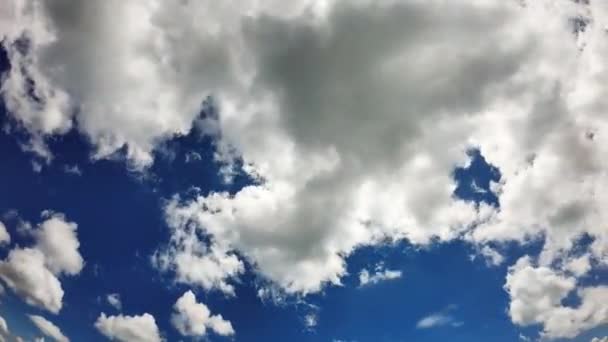 Timelapse Vídeo Céu Azul Bonito Sol Nuvens — Vídeo de Stock