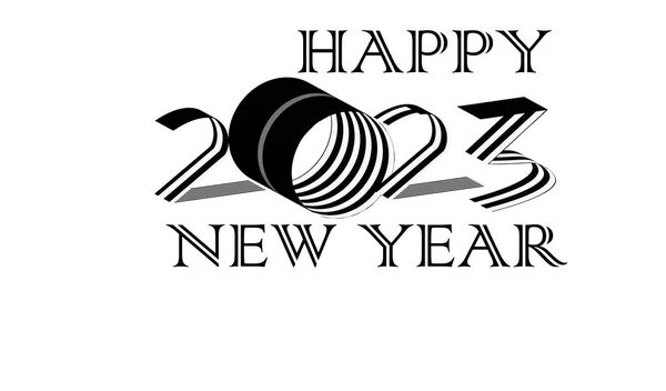 2020 Szczęśliwy Nowy Rok 2023 Karta Ilustracja — Zdjęcie stockowe