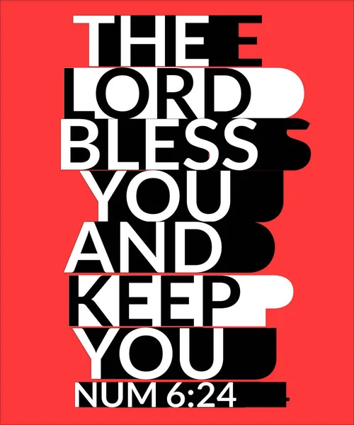 Bible Words Lord Bless You Keep You Num — Stock fotografie