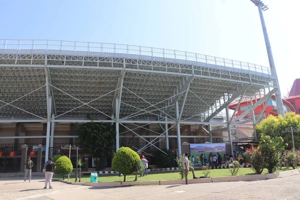 India 2022 Edificio Moderno Del Estadio Cricket Con Gente Vista — Foto de Stock