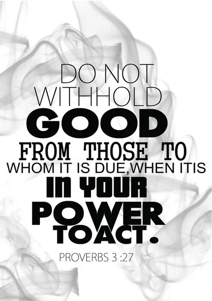 Bijbelteksten Het Engels Hold Good Those Whom Due Your Power — Stockfoto