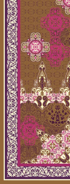 아름다운 추상적 꽃무늬에 유행하는 디자인의 환상의 꽃무늬 — 스톡 사진