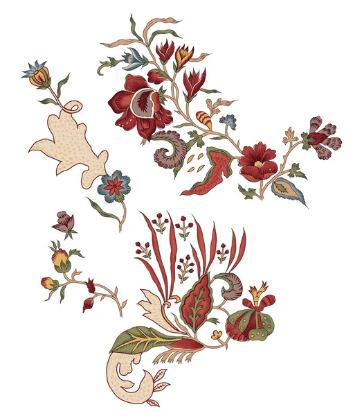 아름다운 추상적 꽃무늬에 유행하는 디자인의 아름다운 — 스톡 사진