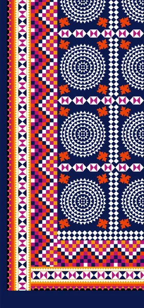 색깔의 디자인의 아름다운 추상적 꽃무늬 — 스톡 사진