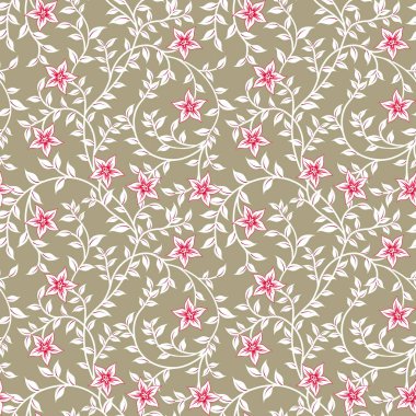 Renkli çiçekleri ve giyim tasarımı için yaprakları olan güzel, soyut bir çiçek tasarımı. Çiçek motifi, çiçek çizimi, çiçek kompozisyonu., 