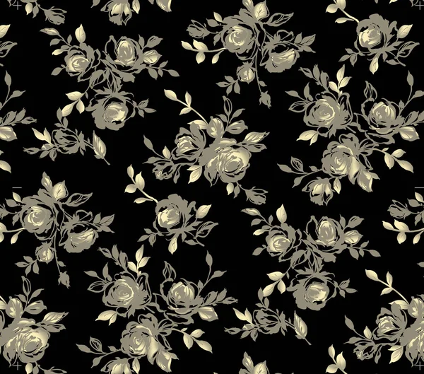 Egy Gyönyörű Absztrakt Virágos Design Színes Trendi Virágok Levelek Ruházati — Stock Fotó