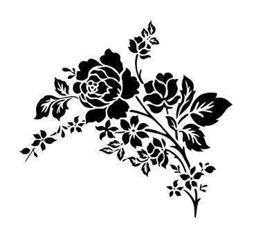 Moda çiçekleri ve yaprakları olan güzel, soyut bir çiçek tasarımı. Fantezi çiçekleri, doğal duvar kağıtları, çiçek desenleri, kıvrımlı resimler.