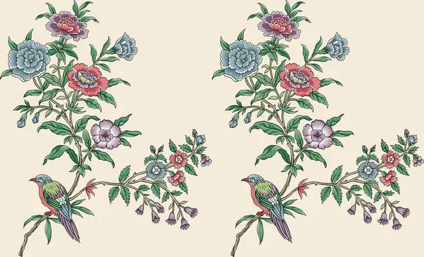 Krásný Abstraktní Květinový Design Barevnými Módními Květinami Listy Fantazie Květiny Royalty Free Stock Obrázky