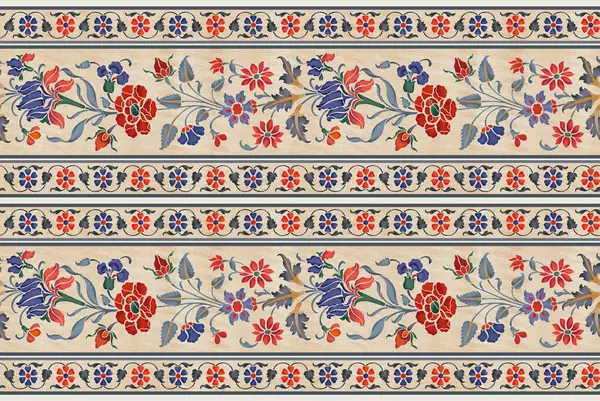 Renkli çiçekleri ve yaprakları olan güzel, soyut bir çiçek tasarımı. Fantezi çiçekleri, doğal duvar kağıtları, çiçek desenli kıvrımlı resimler. Paisley el çizimi elementler, 