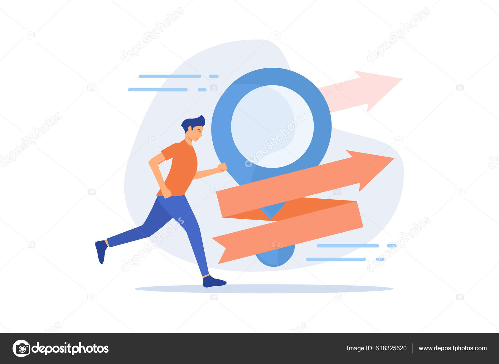 Sightseeing Tour Landmark Visit Milestone Moving Forward Roadmap Progress Stock