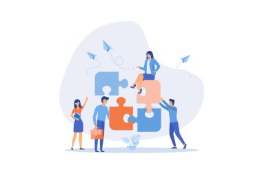 Çalışan katılımını iyileştirmek veya birlikte çalışan başarısını teşvik etmek, değer ve işyeri motivasyon kavramını artırmak, düz vektör modern illüstrasyon