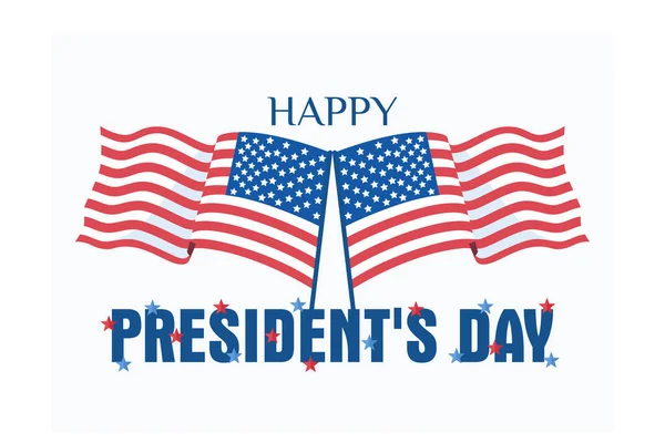 Happy President Day Vector Template Design Banner Greeting Cards Print — Stockvector