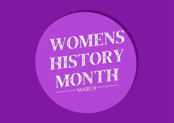 Women History Month Observed Every Year March Annual Declared Month — Stockvektor