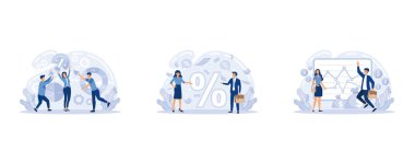 Bölünmüş gelir ve finansal kazanç. Yatırım şeması, bütçe fonu planı, gelir artışı, muhasebe raporu, para çantası geliri, emeklilik tasarruf hesabı, sabit vektör modern illüstrasyon