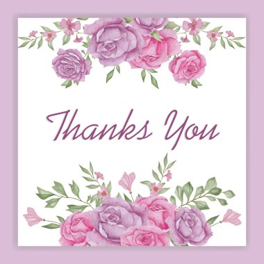 elegant wedding invitation card template.watercolor vector illustration