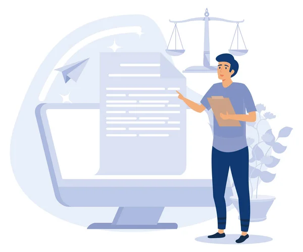 Website Disclaimer Concept Algemene Voorwaarden Privacybeleid Juridische Kennisgeving Menu Bar — Stockvector