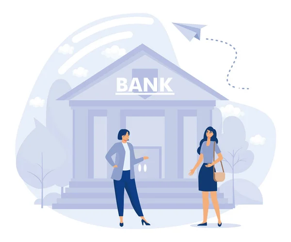 Brick Maltar Bank Concept Zkušený Bankovní Personál Faktury Platby Finanční — Stockový vektor
