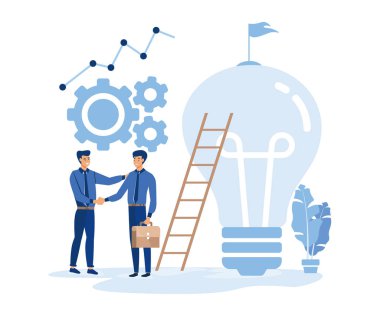 Başarılı kariyer yolu soyut konsept vektör çizimi seti. Çevrimiçi dil okulu, iş sorumluluğu, konferans düz vektör modern illüstrasyon.