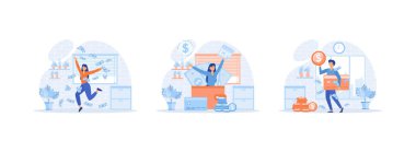 Aktif gelir, alarm ödemesi. Aylık bir maaş al. Maaş ödemesi 1 düz vektör modern illüstrasyon