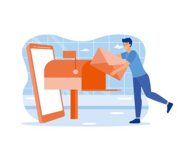E-mail marketing. Ecommerce business concept. flat vector modern illustration