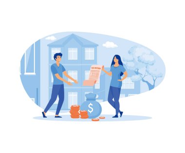 Vergi iadesi, vergi belgesi, vergi formu, metin yok. düz vektör modern illüstrasyon