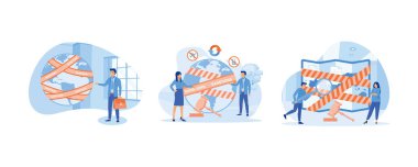 Dünya ekonomik yaptırımlar, ülkeleri uluslararası kurallara uymaya zorlamak. Ekonomik yaptırımlar. Yaptırımlar ve ekonomik ya da siyasi ihracat yasağı kavramı. Düz vektör resimlemesini ayarla