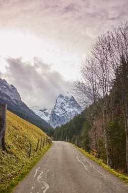Beautiful landscape of Switzerland mountains in fall