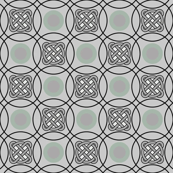 Ornament Based Celtic Knot Seamless Pattern Vector — Archivo Imágenes Vectoriales