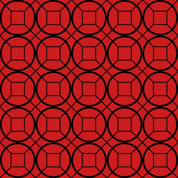 Geometrisk Utsmyckning Sömlös Mönster Vector Bild Vit Och Färgad Bakgrund — Stock vektor