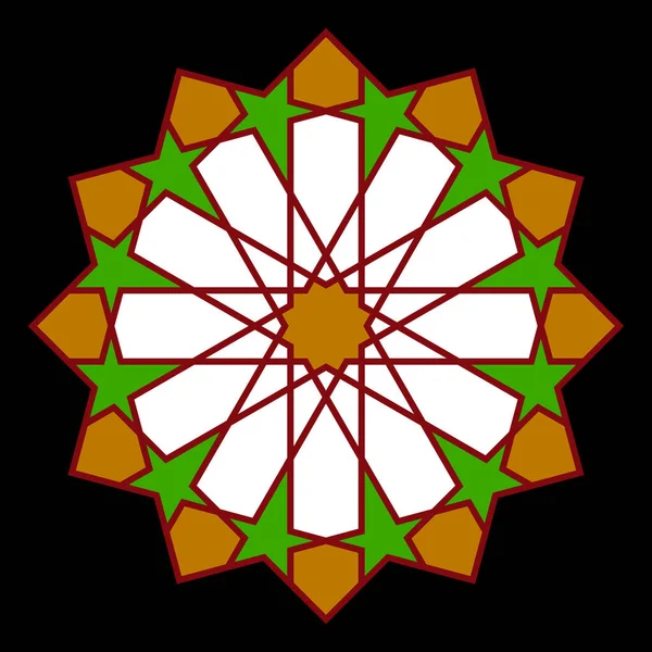Imagine Vectorială Stil Islamic Model — Vector de stoc