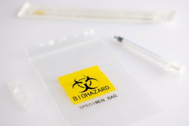 Biyolojik tehlike numunesi plastik çanta