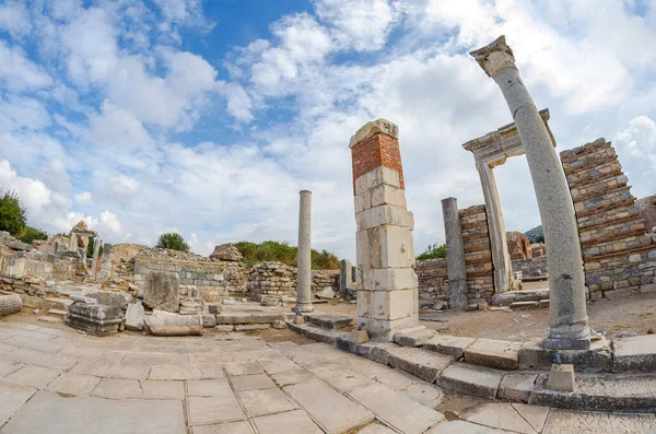 Ruins Ancient Christian Church Virgin Mary Meryem Kilisesi Located Ephesus — Stock Photo, Image