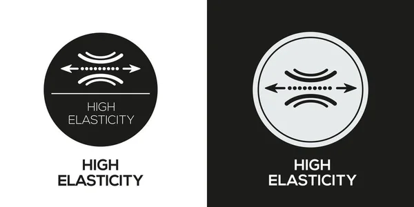 Yüksek esneklik simgesi, vektör işareti.