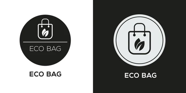 Eco Bag Icon Vector Sign — Stock Vector