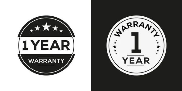 Year Warranty Seal Stamp Vector Label — Stock Vector